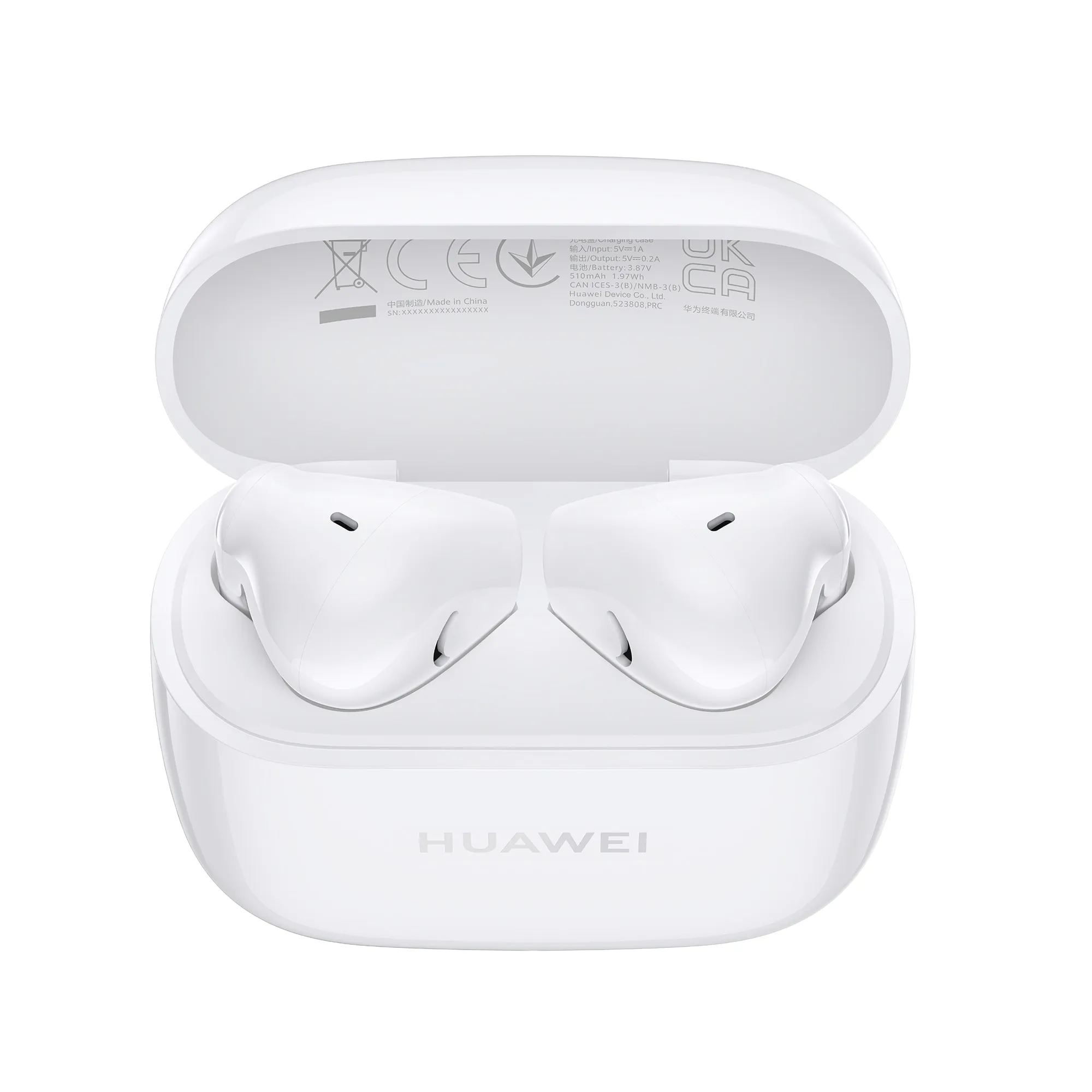 Casti audio In-Ear Huawei FreeBuds SE 2, Bluetooth, Microfon, Control tactil, Ceramic White - imagine 2