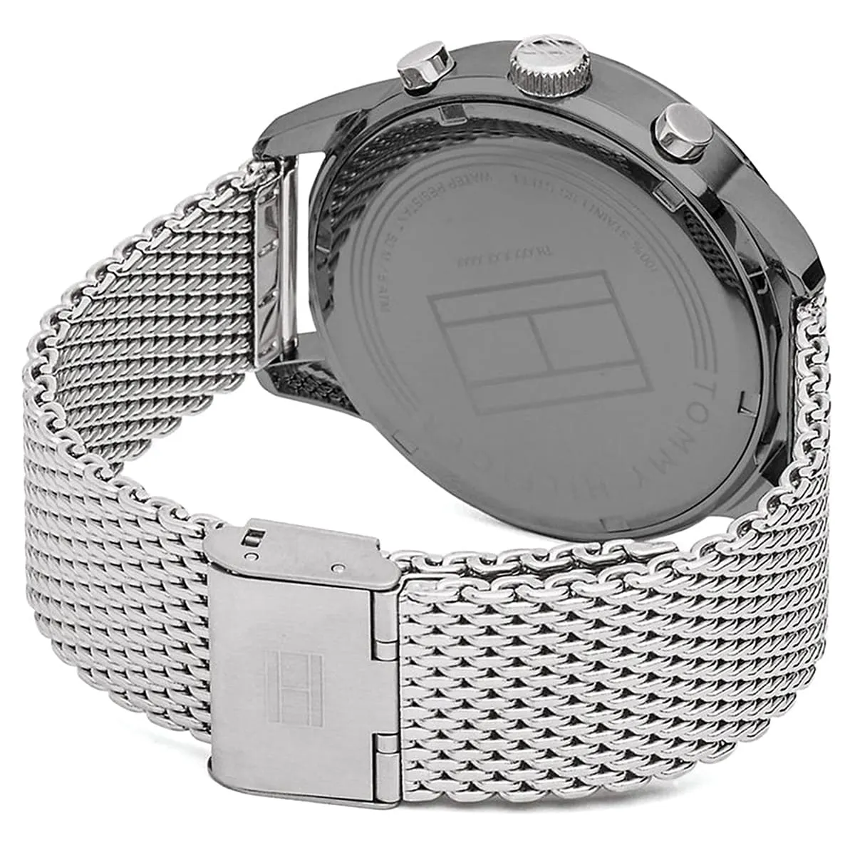 Ceas Barbatesc Tommy Hilfiger Chase 1791484, Quartz, 44 mm, Stainless Steel, Gray - imagine 3