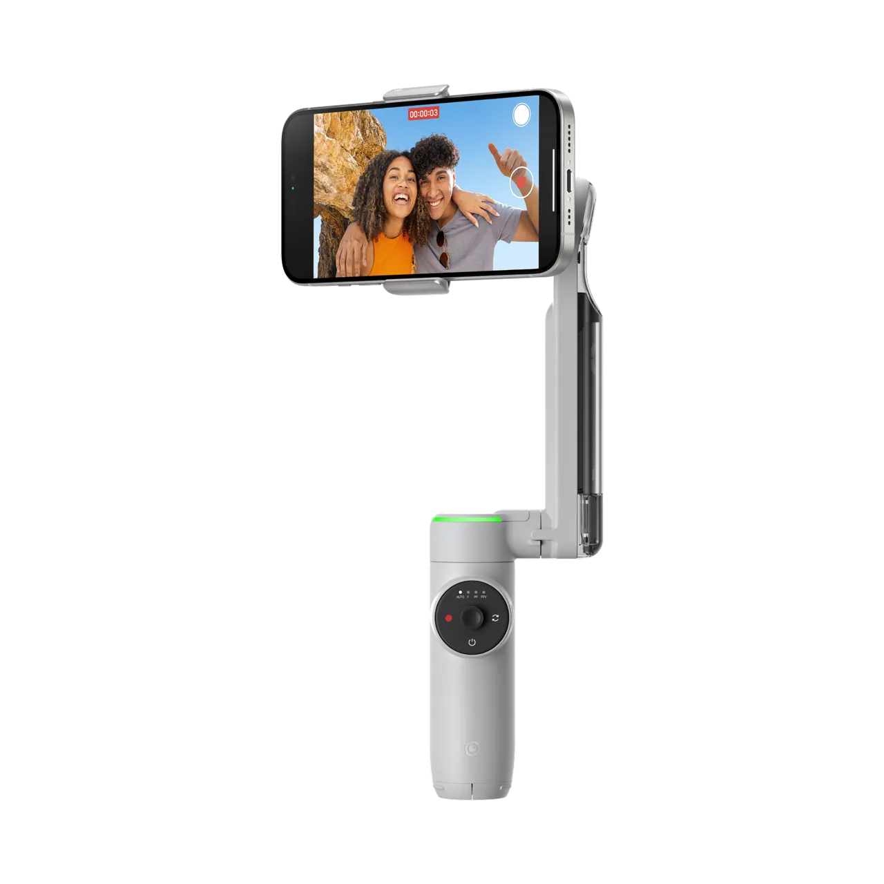 Stabilizator Imagine Gimbal INSTA360 Flow Pro Pachet All-Purpose Tripod , Bluetooth, 3 axe, 10 H, Alb - imagine 2
