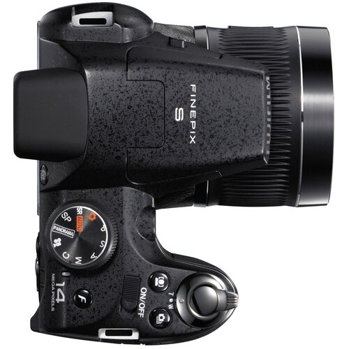 Aparat foto bridge Fujifilm FinePix S1600, 12.2 MP, zoom optic 15x, ecran 3 inch, negru
