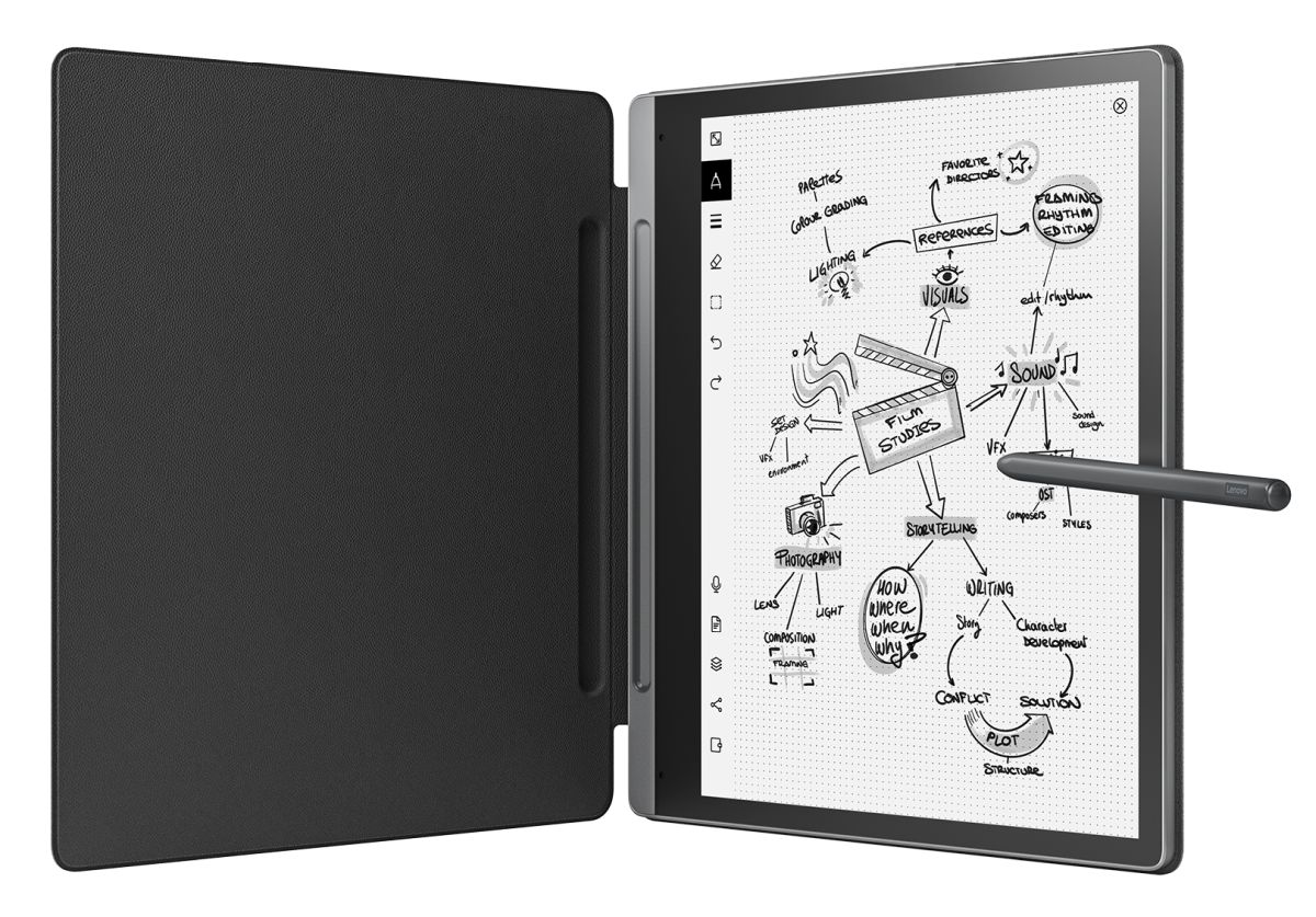 Tableta Lenovo Smart Paper, Quad-Core, 10.3", 4GB RAM, 64GB, Wifi, Storm Grey