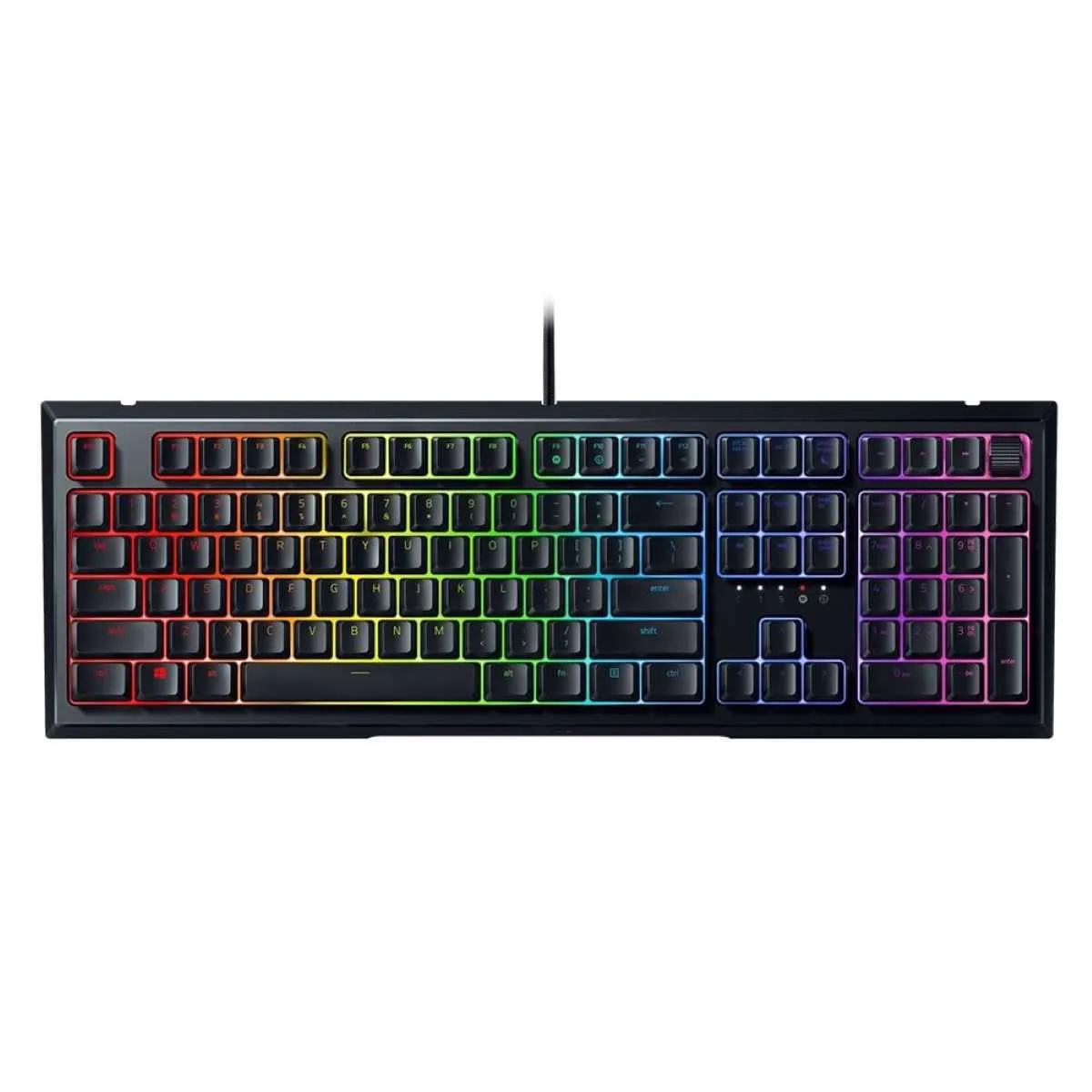Tastatura Gaming semi-mecanica Razer ORNATA v2, RZ03-0338, RGB, Mecha-Membrane Switch, Control multimedia, USB, Negru