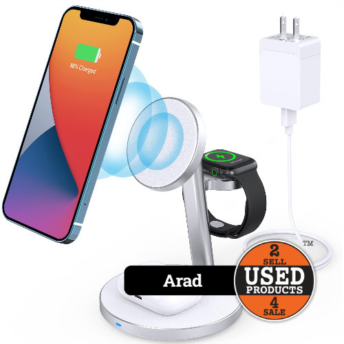 MagWave T9 3 in 1 Magnetic Wireless Charger Stand 18 W