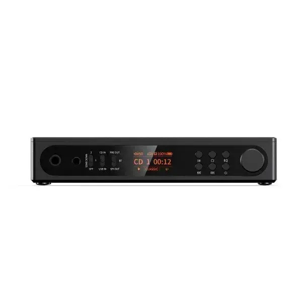 CD Player Portabil Hi-Fi Fiio DM15 R2R, Ecran LCF TFT, DAC R2R Integrat, 24 Biti, 32 Ohmi, Bluetooth 5.4, USB, Iesiri de Casti 4.4 mm Balansat și 3.5 mm, Line-Out Fix/Variabil, Coaxial si Optic, Negru + Telecomanda - imagine 2