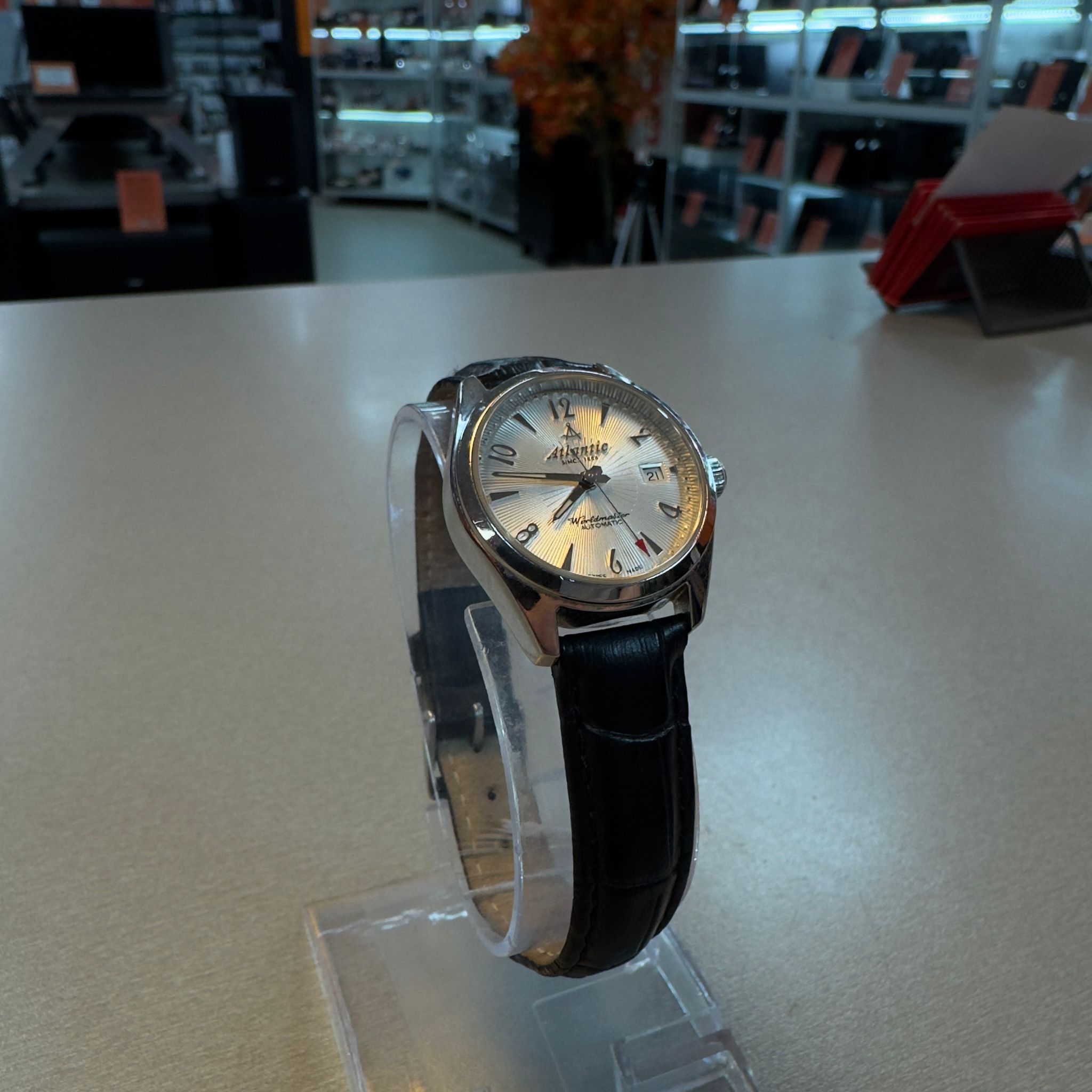 Ceas barbatesc Atlantic Worldmaster Art Deco 1888, 38mm, Cristal safir, Otel inoxidabil, Automatic, Analog - imagine 2