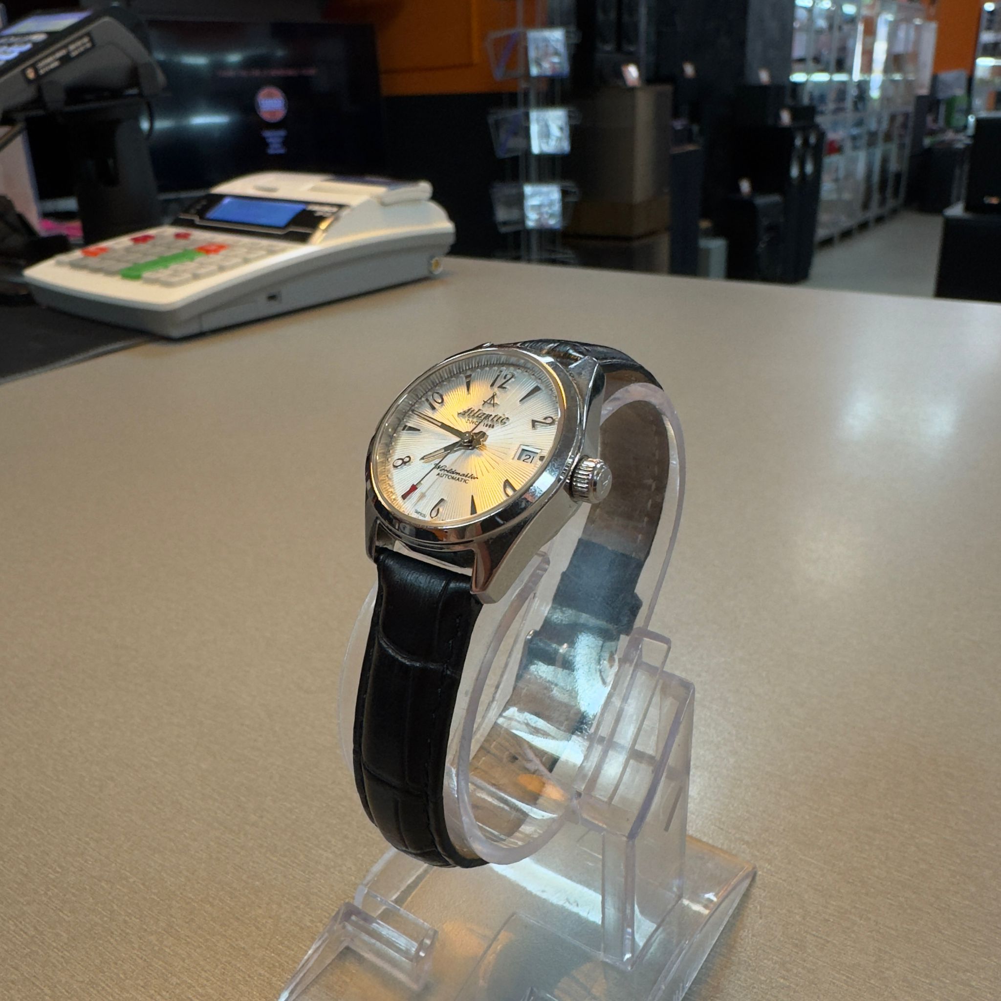 Ceas barbatesc Atlantic Worldmaster Art Deco 1888, 38mm, Cristal safir, Otel inoxidabil, Automatic, Analog - imagine 3