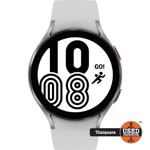 Smartwatch Samsung Galaxy Watch4 SM-R870 44mm Wi-Fi, GPS, Silver - imagine 3