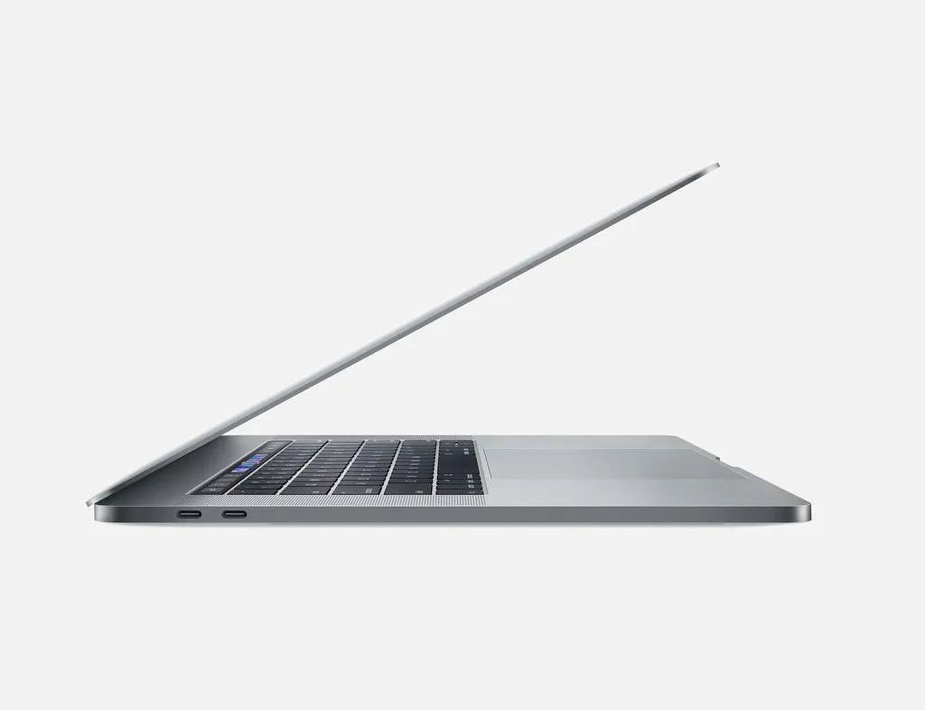 Apple Macbook PRO 15 2018 A1990, Intel Core i7 2.6 GHz, 32 Gb RAM, SSD 512 Gb, Intel UHD Graphics 630, 4 x Thunderbolt 3, Jack 3.5mm, Silver - imagine 3