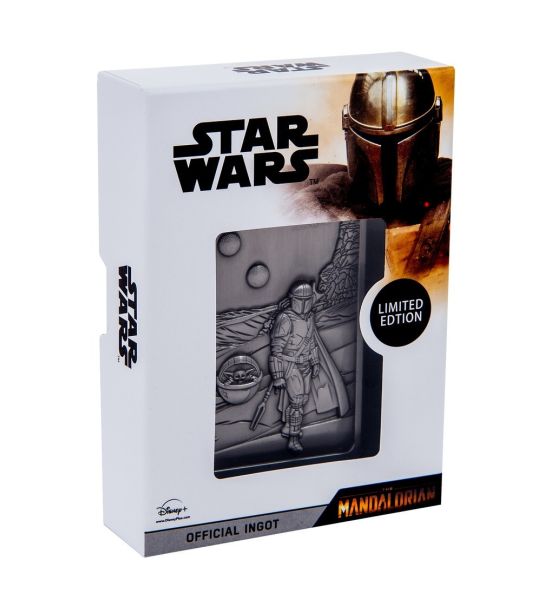 Lingou Metalic de Colectie Star Wars: The Mandalorian, Editie Limitata 9995, Numerotat Individual, Suport Expunere Inclus