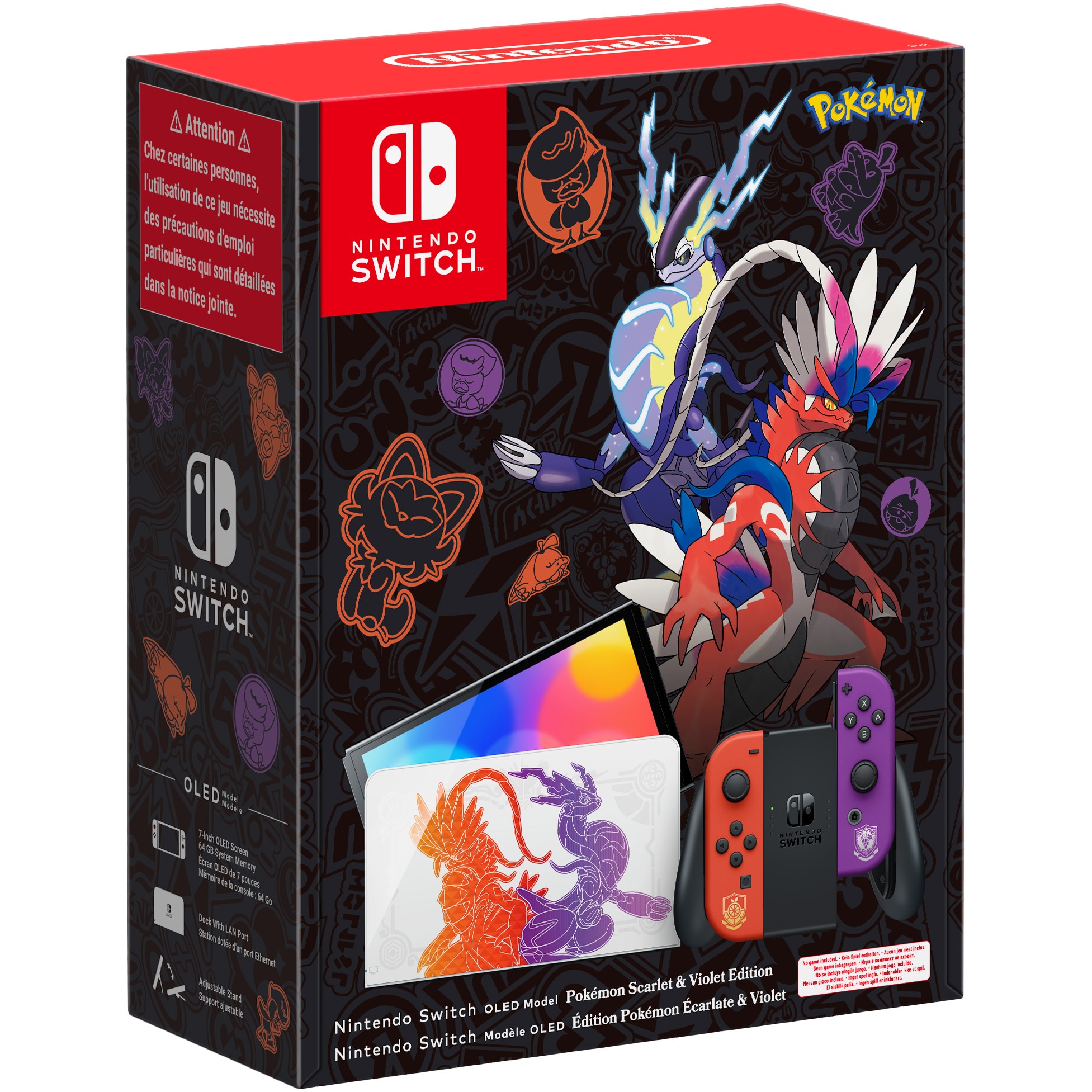 Consola Nintendo Switch OLED, 64 Gb, Pokemon Scarlet & Violet Edition - imagine 2