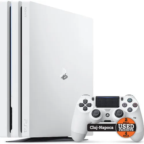 Consola SONY PlayStation 4 PRO, 1 TB, 1 Controller, Glaciar White