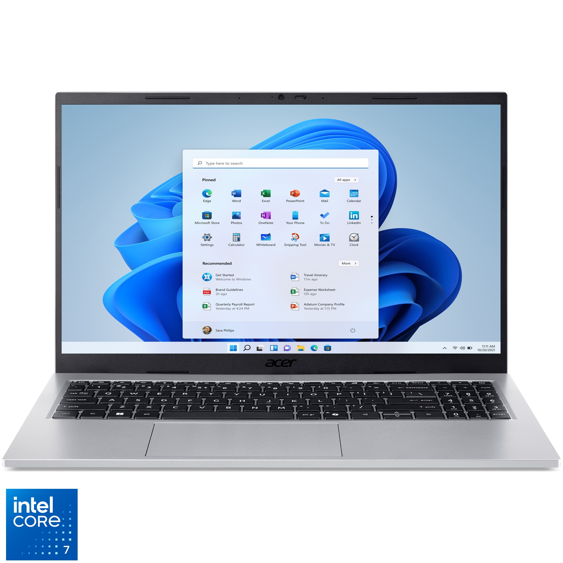 Laptop Acer 15.6 Inch Aspire Go 15 AG15-72P, FHD IPS, Procesor Intel Core 5 120U (12M Cache, up to 5.00 GHz), 16GB DDR4, 512GB SSD, Intel Graphics, Pure Silver - imagine 2