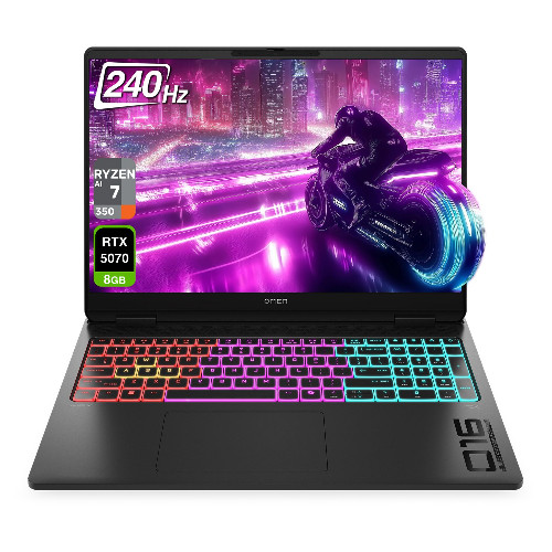 Laptop Gaming HP Omen Max 16-ak2097ng, Display WQXGA OLED 16 inch, 240Hz, AMD Ryzen 9 HX 375 12-Core, 5.1GHz, 32 Gb RAM DDR5, 5600MHz, SSD 1 Tb NVMe M.2, NVIDIA GeForce RTX 5080 16 Gb, USB 3.2, USB-C, Thunderbolt4, HDMI, RJ-45, Jack 3.5mm, Black