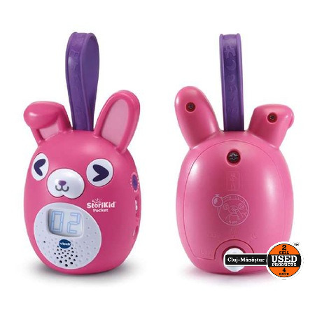 VTech StoriKid Pocket - Povestitor pentru copii, jucărie pentru copii de la 3-8 ani, ENG, roz