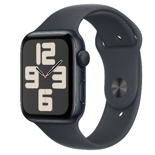 Apple Watch SE (2nd Gen) 44mm, Midnight Aluminium Case, Midnight Sport Band, GPS, A2723