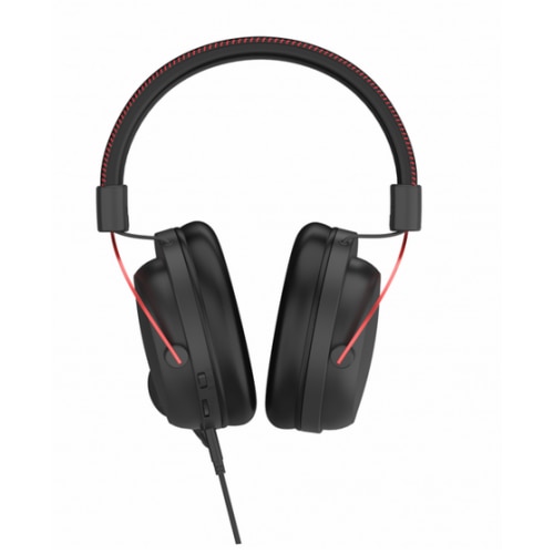 Casti Gaming cu fir Serioux Nimbus, microfon omnidirectional, Jack 3.5 mm + USB 7.1, Rosu/Negru - imagine 3