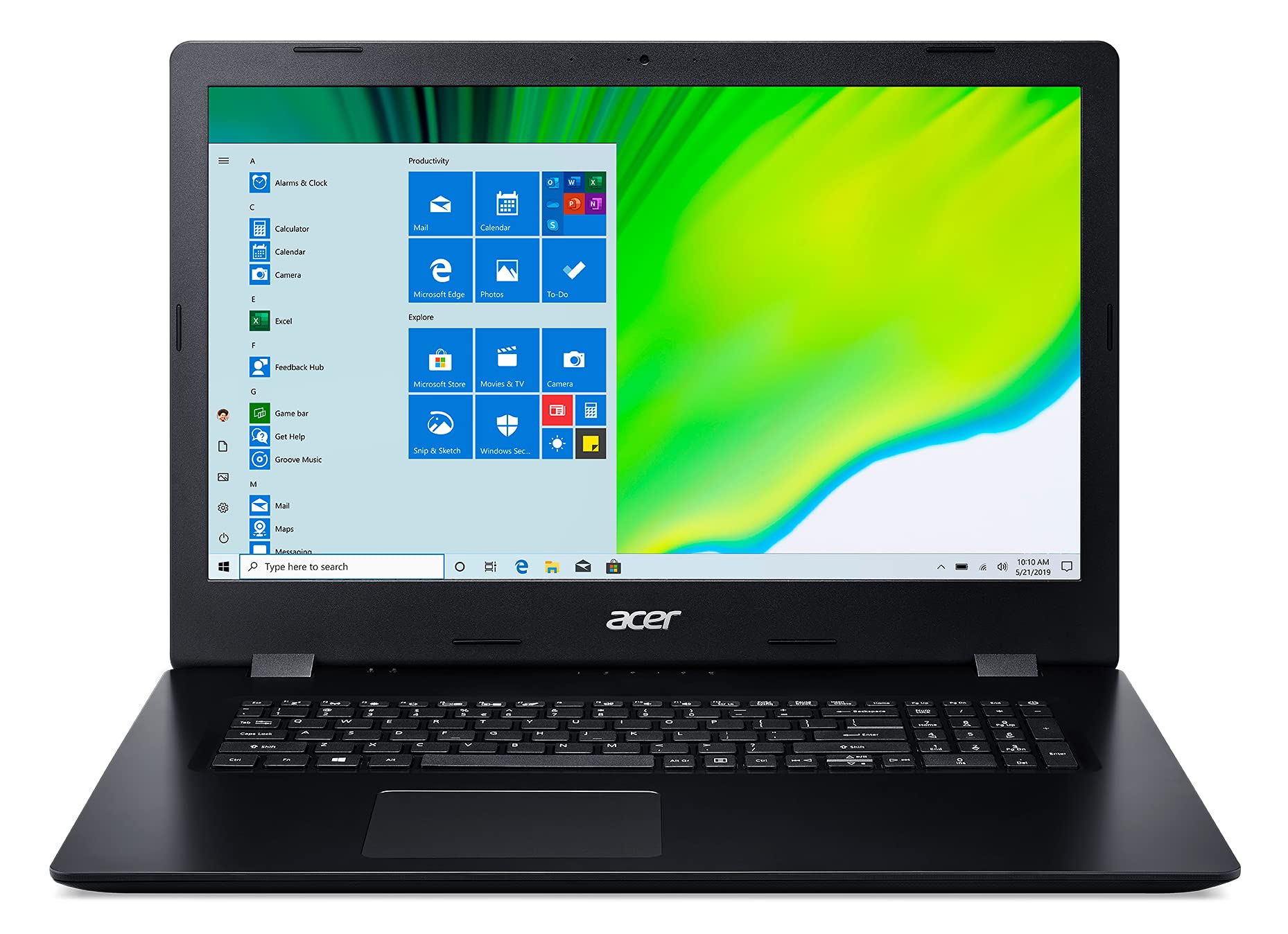 Laptop Acer Aspire 17 Inch FHD, Intel i5 10210U, 8 Gb RAM DDR4, SSD 1 Tb, Intel UHD Graphics