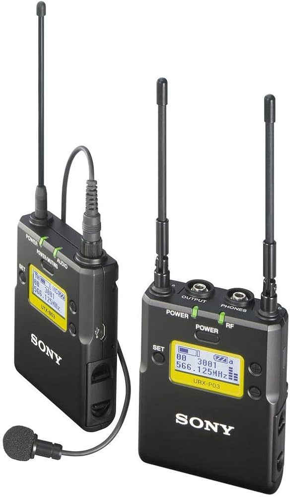 Set Lavaliera Wireless Sony UWP-D11, Receptor URX-P03, Transmitator Bodypack UTX-B03