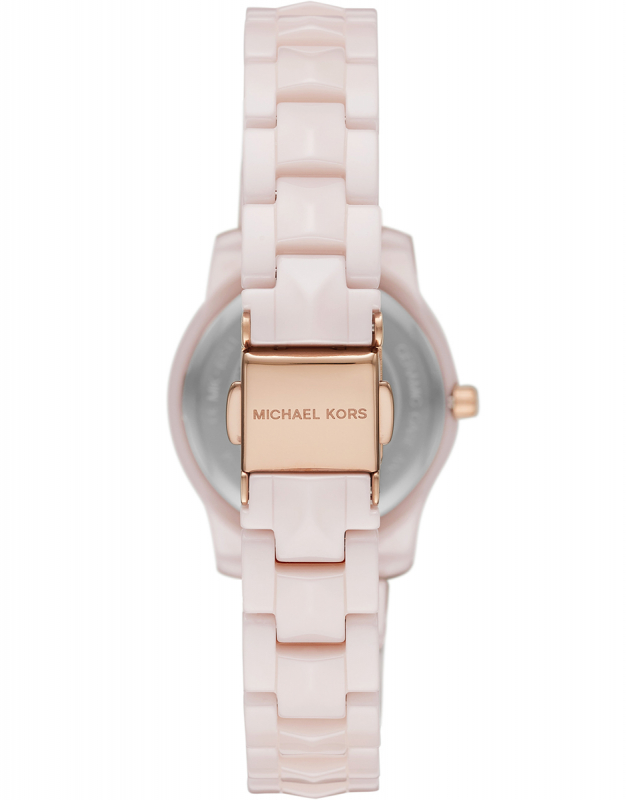 Ceas Michael Kors Runway Mercer Pink Ceramic MK6841 - imagine 2