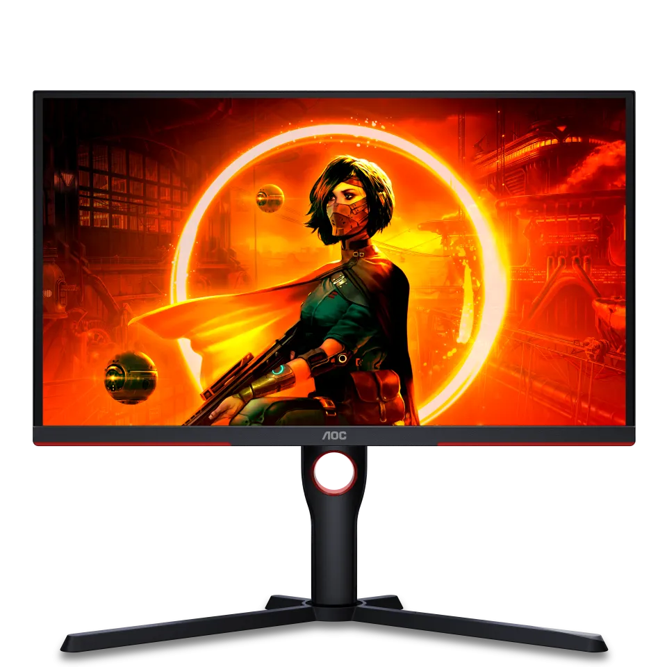 Monitor Gaming AOC 25G3ZM 24.5 inch FHD, WLED, VA, 240Hz, 1ms, HDMI, DisplayPort, USB hub, Pivot, Negru