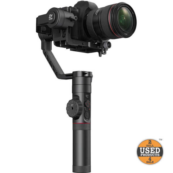 Sistem de stabilizare Zhiyun Crane 2, 3 Axe, pentru DSLR si Mirrorless, Aluminiu, Max. 3.2Kg, Panorama si Rotire 360 Grade, Inclinare 185 grade, 1.25 Kg - imagine 3