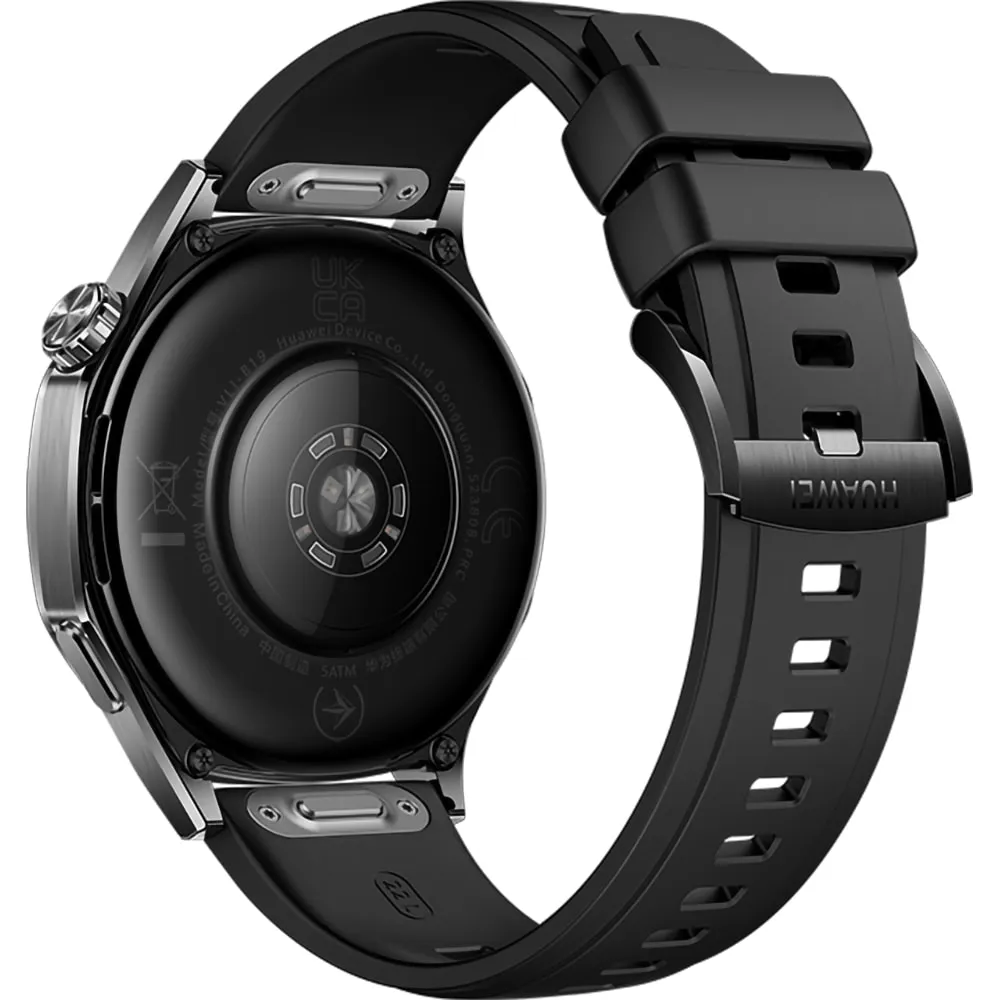 Smartwatch Huawei Watch GT 5 46mm VLI-B19, GPS, Android/iOS, Black Fluoroelastomer Strap - imagine 2