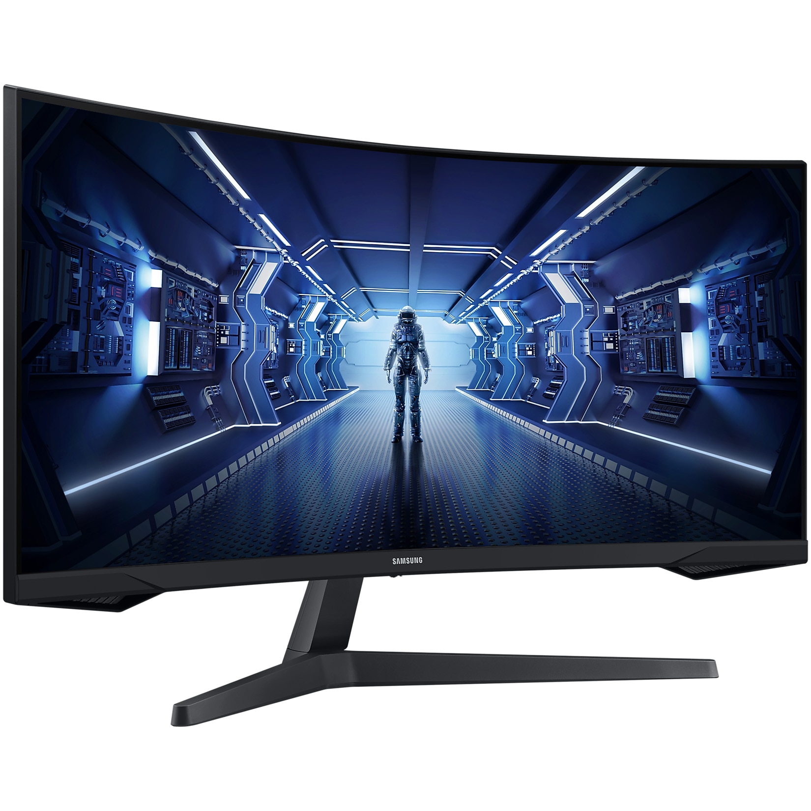 Monitor Curbat Gaming Samsung Odyssey G5 C34G55TWWP, VA, 34 inch, Ultra WQHD, 165Hz, 1ms, FreeSync Premium, HDR10, DisplayPort, HDMI, Negru