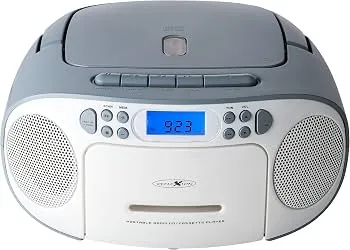 Radiocasetofon portabil REFLEXION RCR2260 cu CD Player, Radio FM, AUX, 20W, Albastru - imagine 2