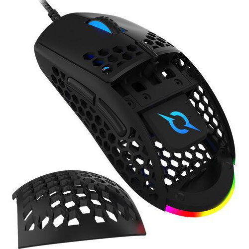 Mouse Gaming Aqirys Doradus, 12000 dpi, Iluminare RGB, Negru