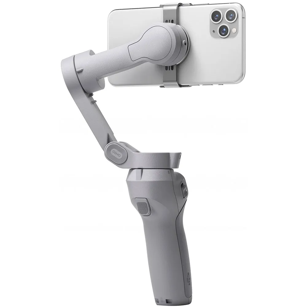 Stabilizator Gimbal pentru Smartphone DJI Osmo Mobile 4 (OM 4), 3 Axe, Bluetooth, Pliabil, Prindere Magnetica, Gri - imagine 2