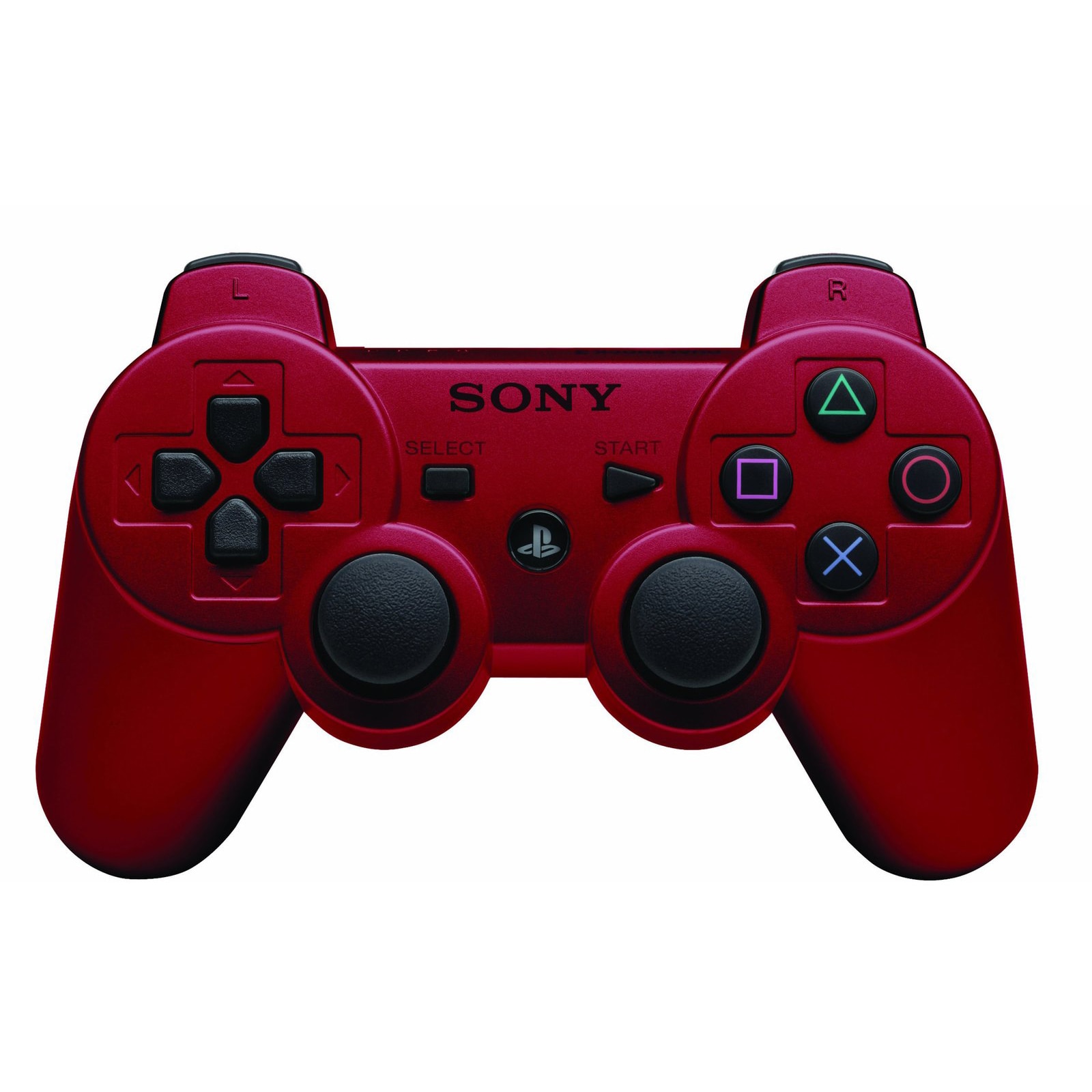 Controller wireless compatibil PS3, Bluetooth, Rosu - imagine 2