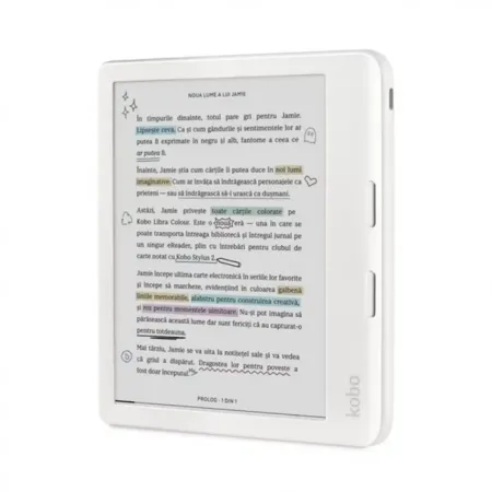 eBook Reader Kobo Libra Colour 7 Inch, Ecran E-Ink Kaleido, ComfortLight PRO, USB Type-C, Black - imagine 2