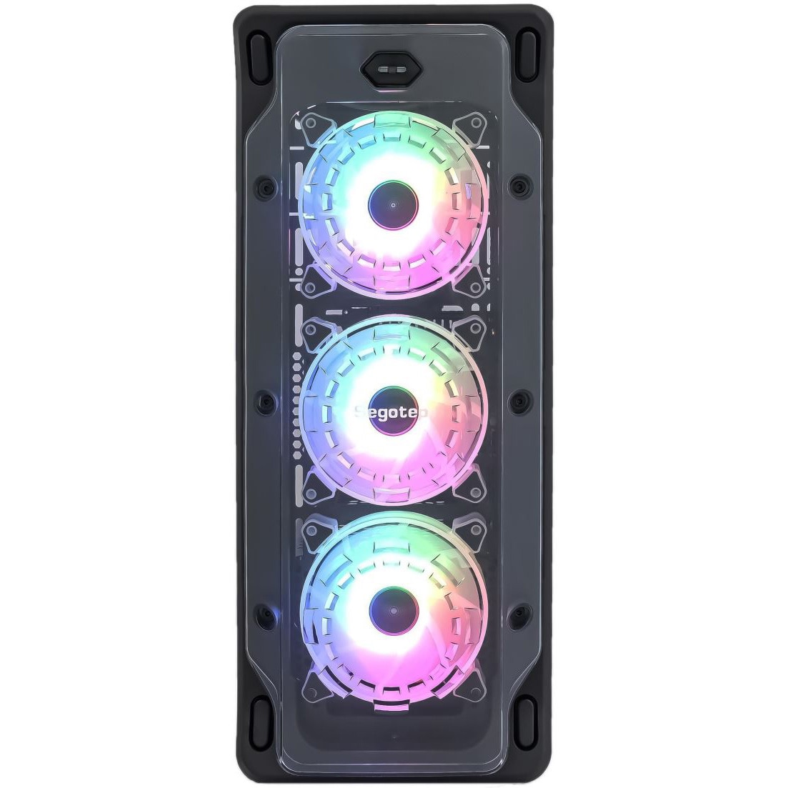 Carcasa Gaming PC Segotep Lux S Middle Tower ATX, Fara Sursa, Negru - imagine 2