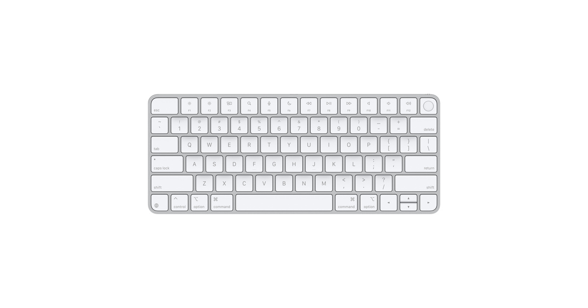 Apple Magic Keyboard with Touch ID A2449, Bluetooth, Layout INT, White
