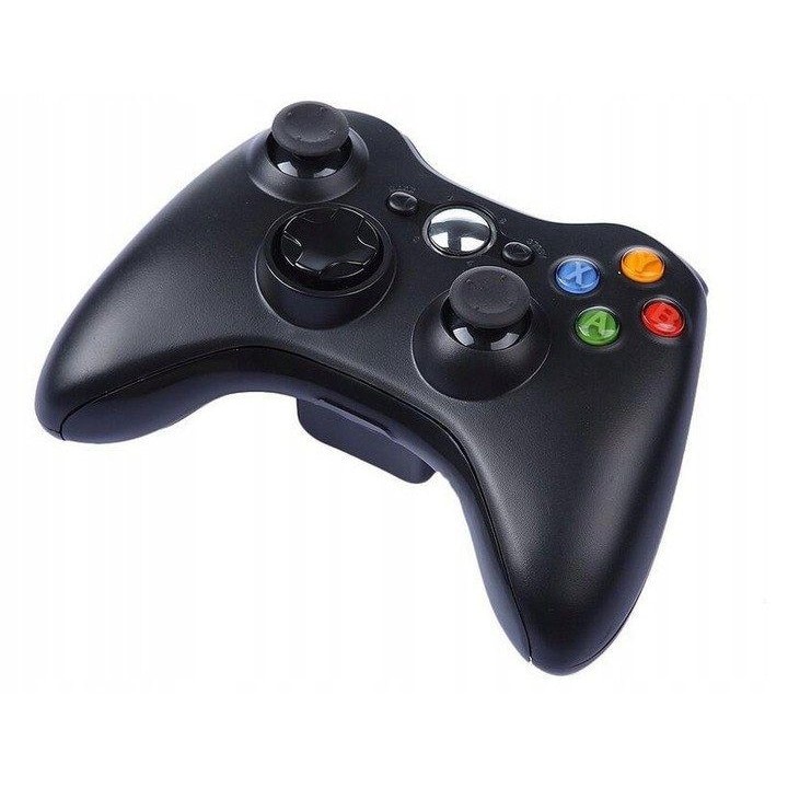 Controller Microsoft Xbox 360, cu fir, Negru