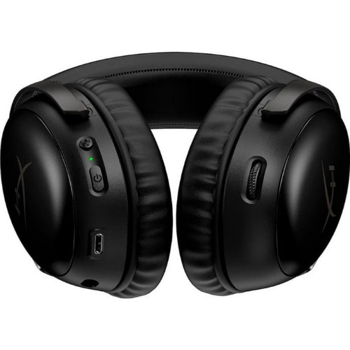Casti Gaming Wireless HyperX Cloud III, DTS Headphone X Spatial Audio, NC si indicator LED, multiplatforma, Negru - imagine 2