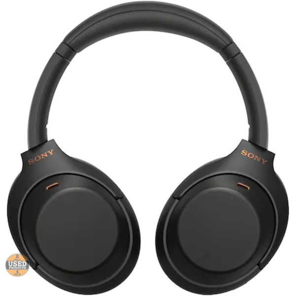 Casti audio wireless Over-ear SONY WH-1000XM4, Black, BT, ANC - imagine 2