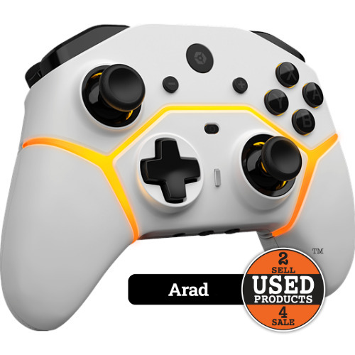 Controller RGB Gioteck SC3 PRO wireless compatibil Nintendo Switch ,White SC3NSW-22-MU - imagine 4