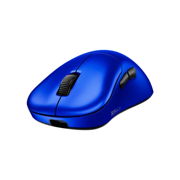 Mouse Gaming RAWM ER21PRO Wireless, 8K Polling Rate, 49 grame, Senzor Optic 30K DPI, Conexiune Dual-Mode, Albastru - imagine 2
