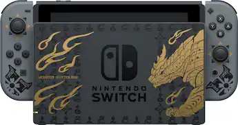 Consola Nintendo Switch HAC-001, Monster Hunter Rise Edition, 32 Gb, Grey/Yellow