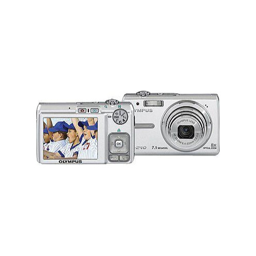 Aparat foto digital Olympus FE-250, 8 Mpx, Zoom Optic 3x, Zoom Diginal 4x, AutoFocus, LCD 2,5 Inch, Card xD‑Picture, memorie internă 20 Mb , Silver - imagine 2