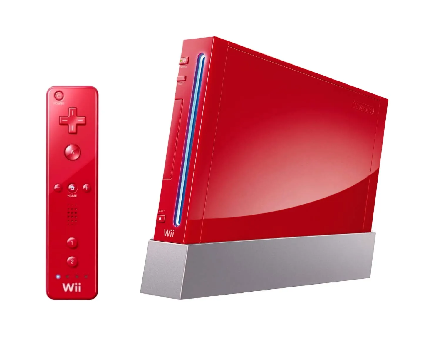Consola Nintendo WII RED + Controller + Nunchuck Alb