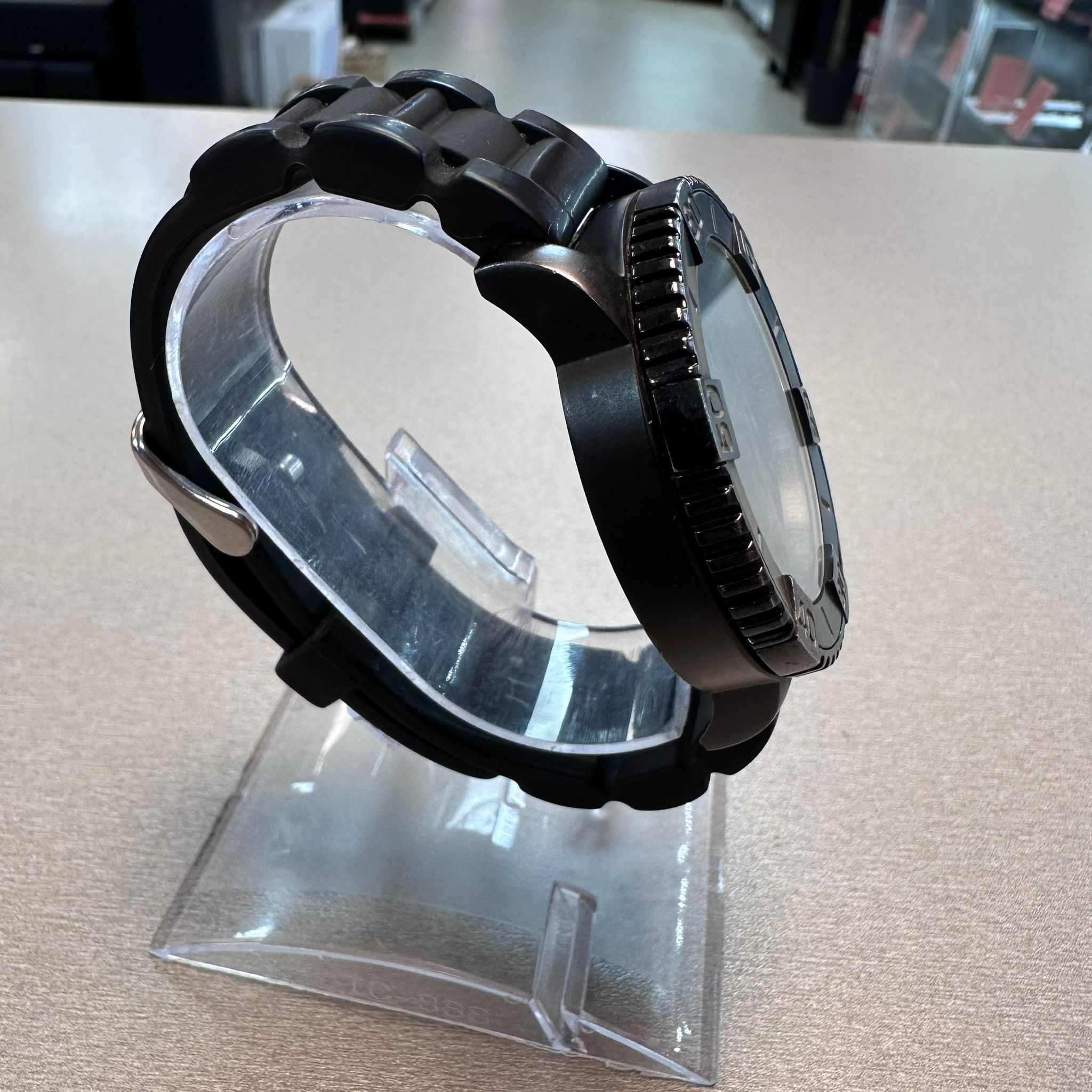 Ceas barbatesc Nautica N20062G NST 500, 48mm, Quart, Otel inoxidabil, 10ATM, Curea cauciuc, Analog - imagine 2