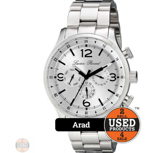 Ceas barbatesc Lucien Piccard LP-13013-22S, 44mm, Quartz