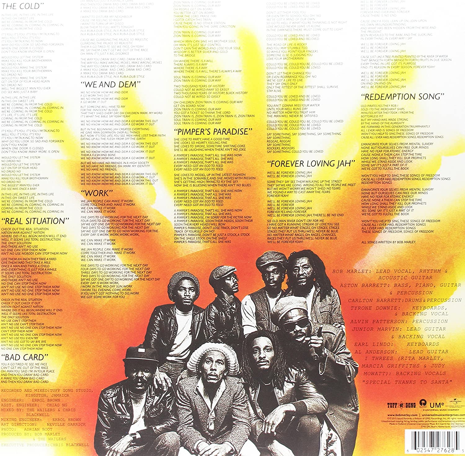 Bob Marley and The Wailers - Uprising 1980 - Disc Vinyl - imagine 2