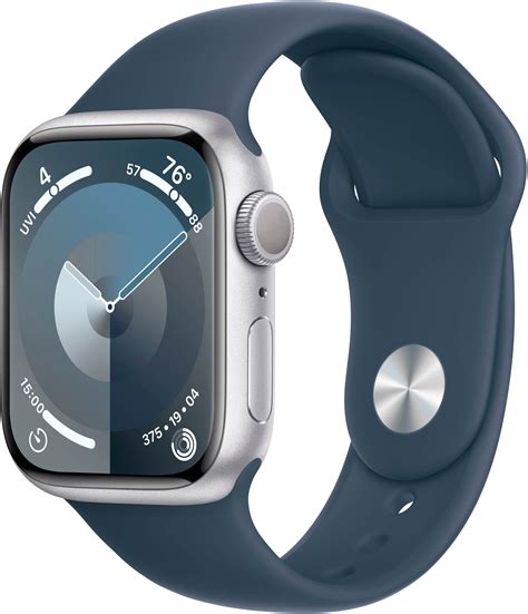 Apple Watch SE Gen 2 (2022) A2723 44mm, GPS, Silver, Blue Band - imagine 2