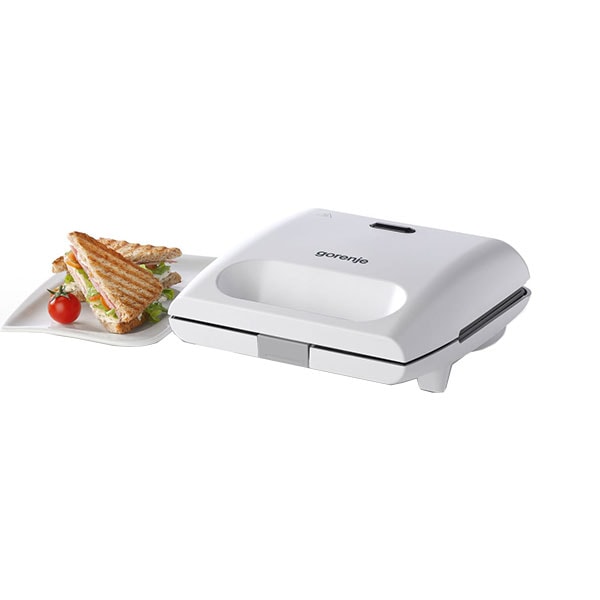 Sandwich maker Gorenje SM701GCW Grill, Power 700 W, Alb