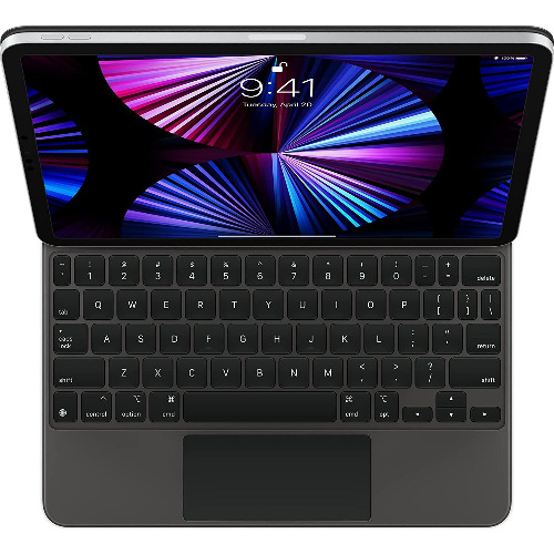 Apple iPad Magic Keyboard, A2261, pentru iPad Pro 11-inch (1st Gen, 2nd Gen, 3rd Gen) iPad Air (4th Gen, 5th Gen), Layout EN INT, Black - imagine 2