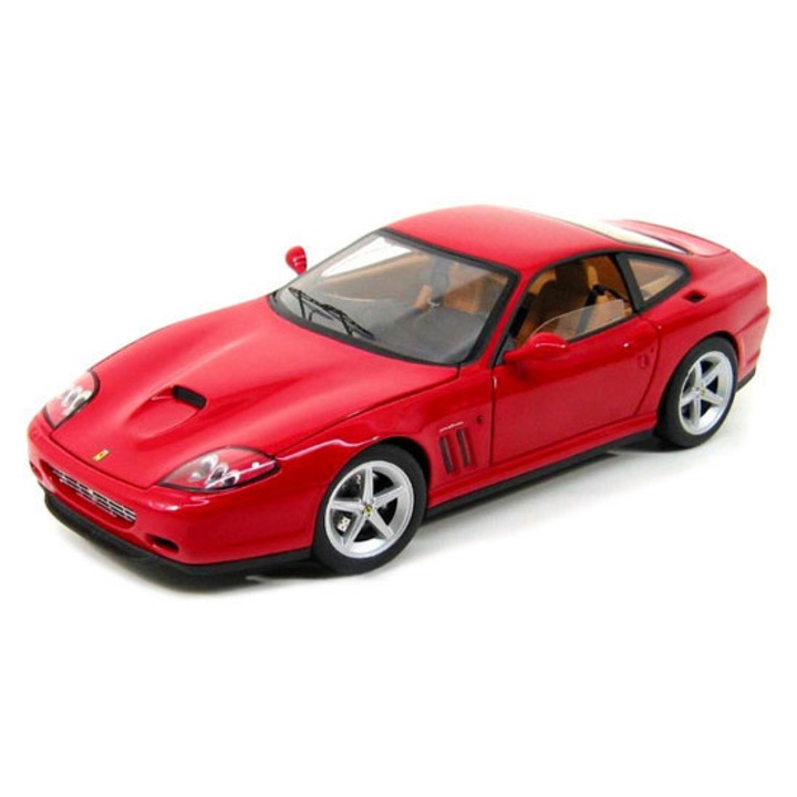 Macheta AUTO Colectie HotWheels Ferrari 575MM Scara 1/18, Rosu