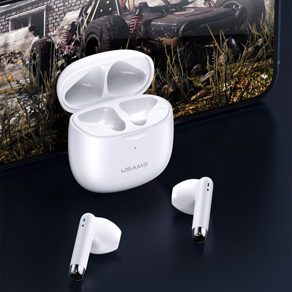 Casti USAMS Series IA04, Wireless, TWS, In-Ear, Alb - imagine 4
